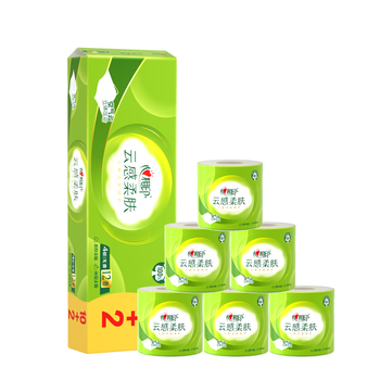 心相印有芯卷纸 云感柔肤 4层160克*12卷 加厚柔韧耐用 卫生纸巾卷筒纸