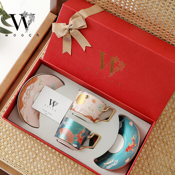 物取（WOOCH）国潮系列咖啡杯高颜值新婚礼物结婚生日新家礼物入宅下午茶对杯