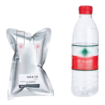 比克曼生物（BKMAM）铝箔采气袋气体采样袋收集袋单双阀PP阀门实验室气体收集装置 【双阀0.3L】12*17cm 1个 