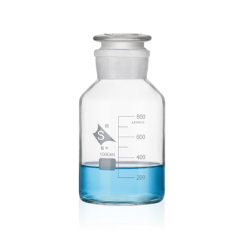 蜀牛 广口玻璃瓶空瓶磨口瓶化学玻璃试剂瓶密封磨砂广口瓶 【1只】中性料透明大口250ml