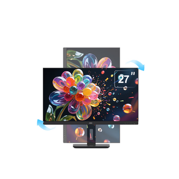 AOC显示器 27英寸 2K高清Type-C接口IPS低蓝光 升降旋转窄边框娱乐办公显示屏 Q27P2C