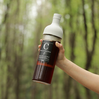 HARIO冷萃咖啡壶耐热玻璃冷泡壶带滤网咖啡冷萃壶冷泡玻璃壶650ml