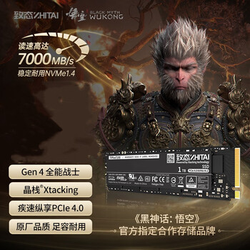 致态（ZhiTai）长江存储 1TB SSD固态硬盘 NVMe M.2接口 TiPlus7100系列 《黑神话:悟空》官方合作品牌