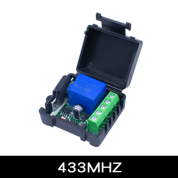 正鑫远 DC 12V单路无线开关控制板 遥控继电器 点动自锁互锁 433MHZ（2个）