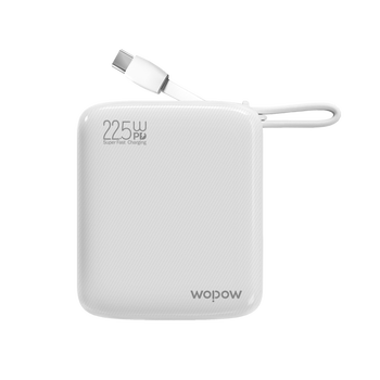 WOPOW沃品 LQ12PRO 10000毫安 22.5W快充小巧便携可上飞机移动电源 适用华为苹果 自带双线充电宝 WOPOW沃品 LQ12PRO 10000毫安 22.5W快充小巧便携可上飞机移动电源 适用华为苹果 自带双线充电宝