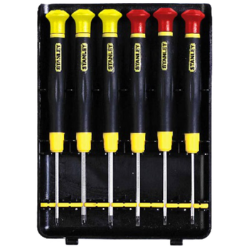 史丹利（STANLEY） 6件套一字十字微型家用精密螺丝批组套B 66-393-23