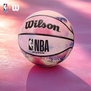 Wilson威尔胜NBA扎染系列图案随机青少年儿童礼物室内外5号篮球6-12岁