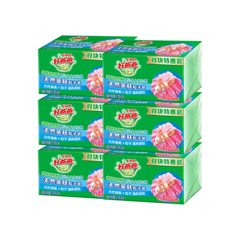 好爸爸（Kispa）亲肤粒子皂肥皂洗衣皂210g*12块天然酵素因子温和洁净宝宝可用