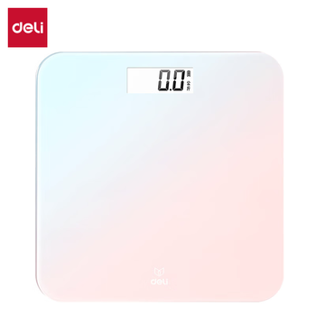 得力（deli）（HWM）人体电子秤体重秤（蓝粉渐变）LE602