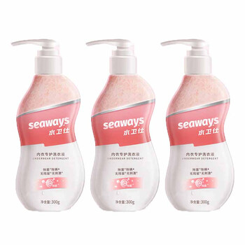 水卫仕（seaways）内衣裤专用洗衣液去血渍奶渍汗渍除螨除菌净 300g*3瓶
