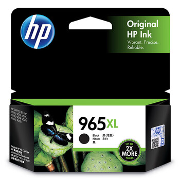 惠普(HP)3JA84AA 965XL 原装黑色大容量墨盒(适用于HP OfficeJet Pro 9010/9019/9020)(2000页)