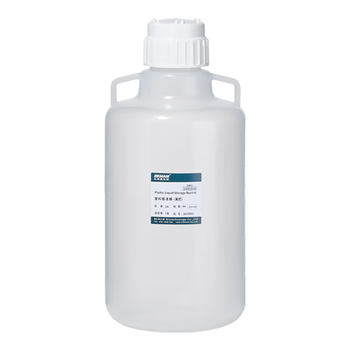 比克曼生物（BKMAM）塑料放水桶 实验室用HDPE下口瓶蒸馏水龙头桶耐酸碱腐蚀 【PP美式储液桶】10L 1个