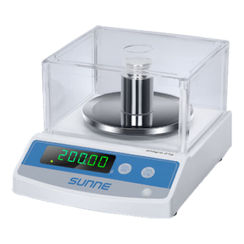 尚仪电子分析天平实验室天平防风罩电子秤0.1百分位/3kg JE30002 电池+砝码