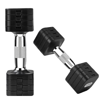 舒动（Schvodon）哑铃可调节男女士健身家用快调纯钢运动锻炼器材力量训练5KG*2只