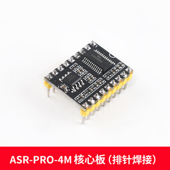 正鑫远 语音识别模块串口一键下载AI离线语音开发板天问学习模块 ASR-PRO-4M核心板(排针焊接)