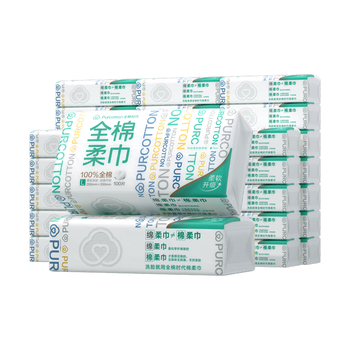 全棉时代【孙颖莎同款】洗脸巾 100抽*36包100%棉柔巾一次性毛巾20*20CM