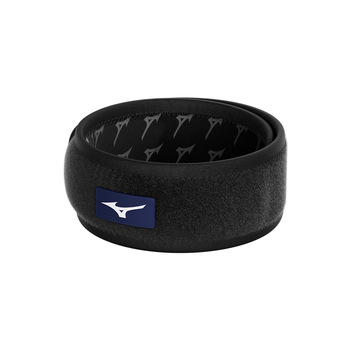 美津浓（MIZUNO） 髌骨带护膝髌腱稳固加压束缚带跑步运动防护0027-00F黑色单只