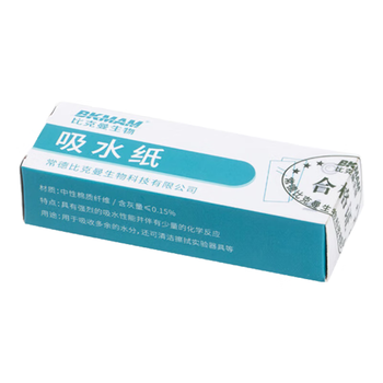 比克曼生物（BKMAM）实验室吸水纸棉质纤维生物化学实验除水用耗材 100张/盒