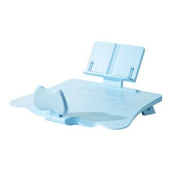 京东京造可调12°儿童写字坐姿矫正器防低头防近视姿势矫正器小学生写作业拉远正姿读写台神器阅读支架 蓝