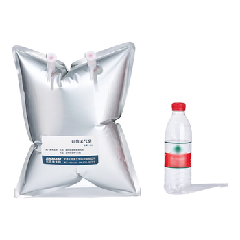 比克曼生物（BKMAM）铝箔采气袋气体采样袋收集袋单双阀PP阀门实验室气体收集装置 【双阀10L】35*45cm 1个 