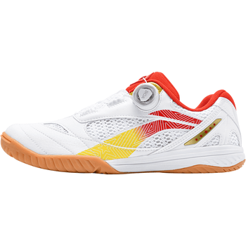 李宁（LI-NING）乒乓球鞋男女款鹰眼2.0PE羽毛球鞋专业训练运动鞋 赤樱红 42