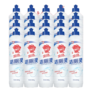 金鱼 洁厕灵500g*20瓶整箱装 厕所马桶清洁剂 清香去污除尿垢洁厕液
