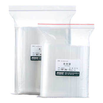 比克曼生物（BKMAM）自封袋实验室加厚带书写区域密封袋样品封装袋封口袋透明 18*26cm22丝100个/袋 1袋