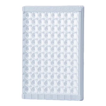 比克曼生物（BKMAM）酶标板96孔微孔板测荧光平底带盖可拆高吸附TC处理独立包装 【酶标板】透明8*F12连