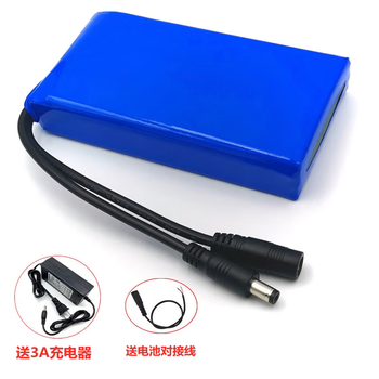 凯元达电瓶音响LED灯箱12伏户外头灯电池组20AH5012V30000毫安厚60*宽105*长120mm送3A充电器
