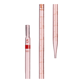 LABSHARK 环标刻度移液管单标线玻璃吸管分度吸量管取液滴管 2mL 1支
