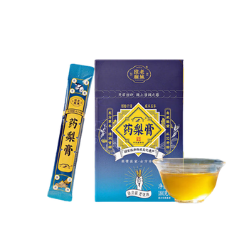老城隍庙药梨膏180g便携装12袋 梨膏川贝母茯苓枇杷秋梨老人儿童滋补品 