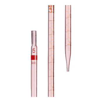 LABSHARK 环标刻度移液管单标线玻璃吸管分度吸量管取液滴管 10mL 1支