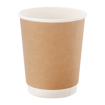 美厨（maxcook）一次性杯子咖啡杯纸杯 瓦楞热饮杯豆浆奶茶杯 280ml 25只MCPJ7244