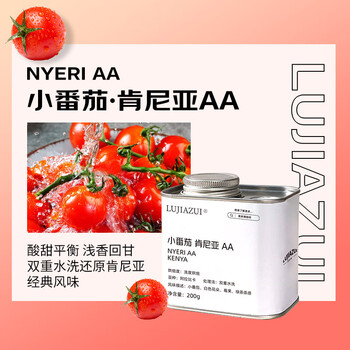 LUJIAZUI鹿家嘴肯尼亚 尼耶里AA手冲浅度烘焙单品阿拉比卡精品咖啡豆200g 