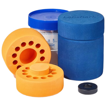 Labshark 梯度降温盒程序性降温保存盒实验室细胞冻存降温模块 【18孔】2mLPC