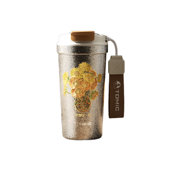 特美刻（TOMIC）咖啡杯内外纯钛水杯 朱炳仁联名便捷 高档钛杯节日礼物 520ml