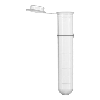 LABSHARK 塑料离心管实验室一次性ep管螺口盖PP材质样品管收集管 【10ml】连盖圆底100个