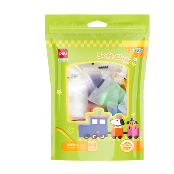 得力【开学文具】12色加赠3袋超轻粘土幼儿园黏土彩泥橡皮泥美术手工DIY玩具儿童节生日礼物