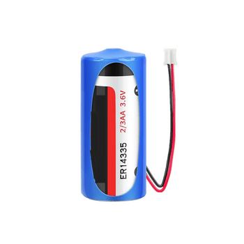 熙久阳 ER14335 3.6V锂电池2/3AA烟雾报警器硫化氢检测仪仪表电池+2.0插头线（2个)