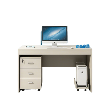 奈高（NAIGAO）办公桌办公室简约现代职员老板桌单人办公位写字台1.6米雪松色