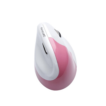 米乔人体工学无线光电鼠标家用办公室通用EZMOUSE5右手无线光电鼠标 MS-E5CB 粉色
