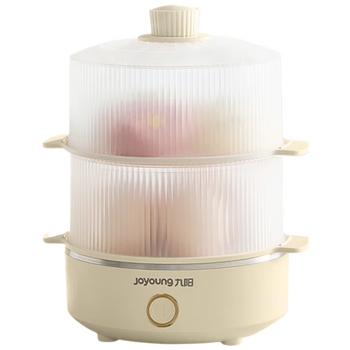 九阳（Joyoung）蒸蛋器 自动断电小型迷你双层懒人早饭神器煮鸡蛋煮蛋器 ZD14-GE653【奶酪黄】