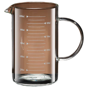 唯铭诺儿童牛奶杯带刻度杯玻璃杯早餐燕麦杯高硼硅茶杯家用烘焙工具量杯