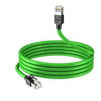 工业网线伺服Profinet/EtherCat 千兆PLC屏蔽成品跳线RJ45-8P0.2米-S超六类万兆网线