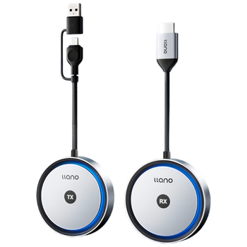 绿巨能（llano）HDMI无线投屏器USB/Type C二合一高清会议同屏器手机平板笔记本电脑电视投影仪 点对点50米传输器