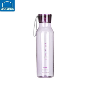 乐扣乐扣户外运动水杯户外便携塑料水壶男女学生杯子550ML紫色