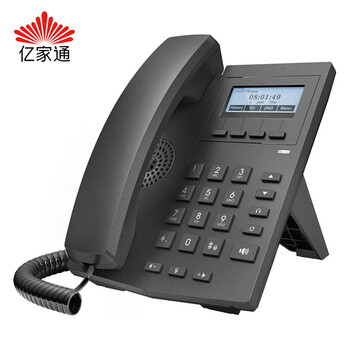 亿家通 无线IP电话机座机IP106W 无线WiFi高清通话通讯录耳麦穿透注册 SIP网络电话VOIP百兆