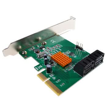 魔羯台式机四口RAID卡PCIE x4转SATA3.0阵列卡RAID0/1/10转接卡MC2688