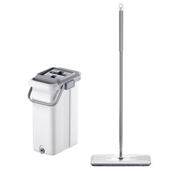 五月花平板拖把特大号45CM2配布杆长128CM刮刮桶免手洗拖把拖地神器