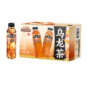 三只松鼠无糖乌龙茶500ml*15瓶整箱装0糖0脂0能量茶果蔬冲饮饮料